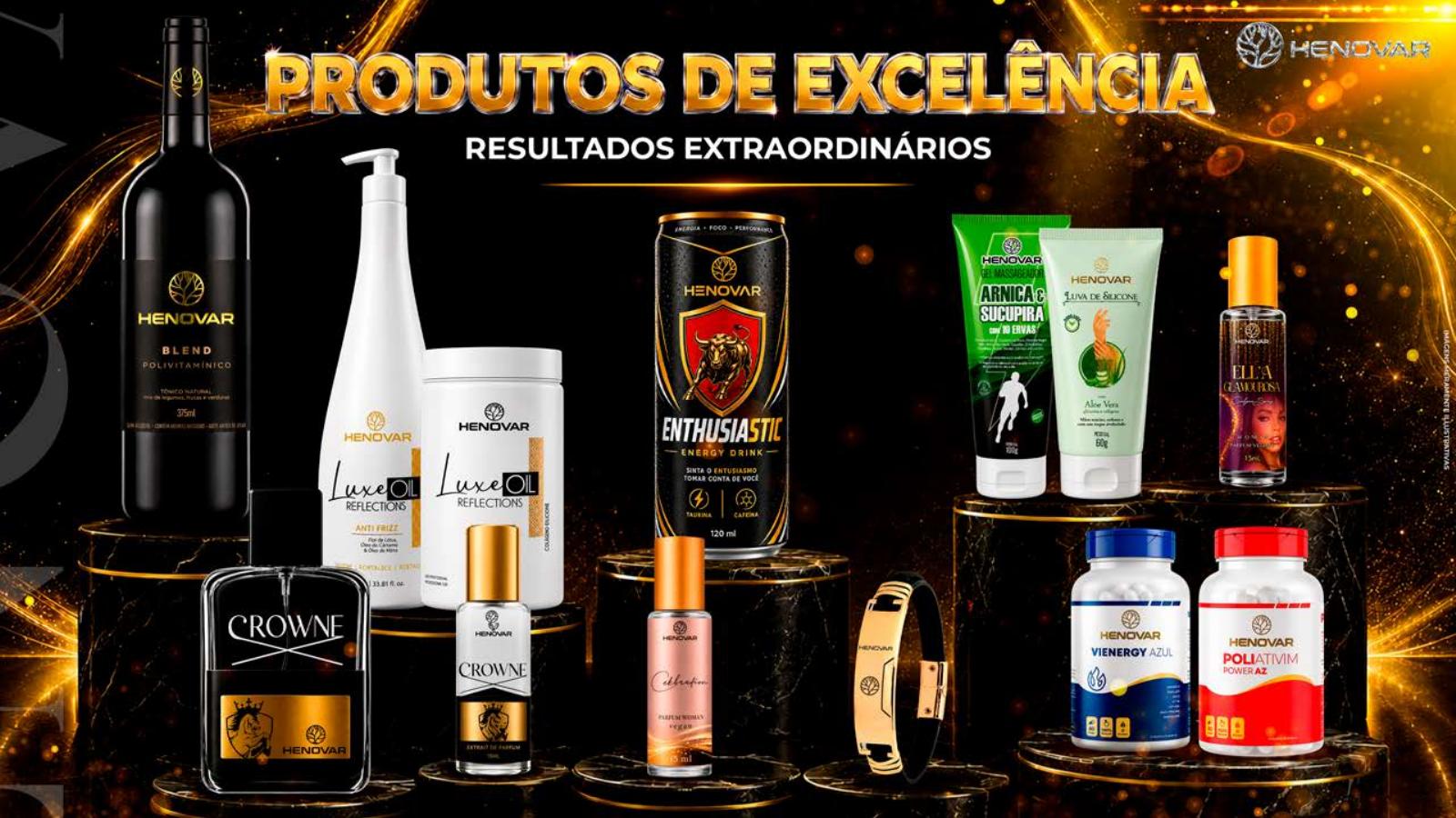 Linha de produtos apresentada pela Henovar Zenith